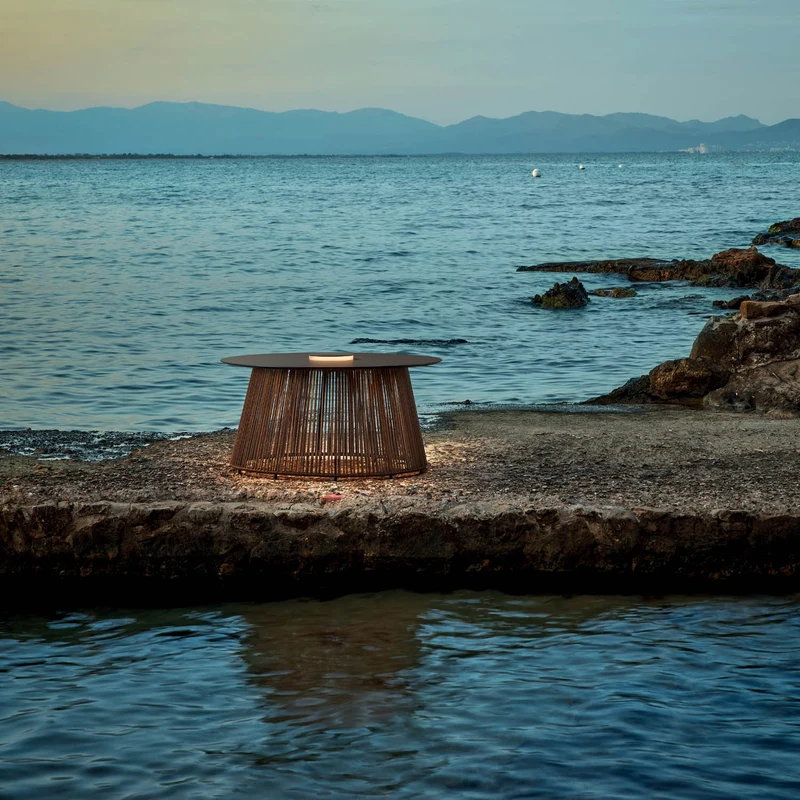 Bover Nit Outdoor Side Table with Lamp