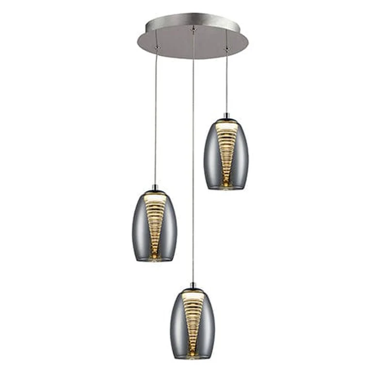 Suspension 3 Boules Chrome