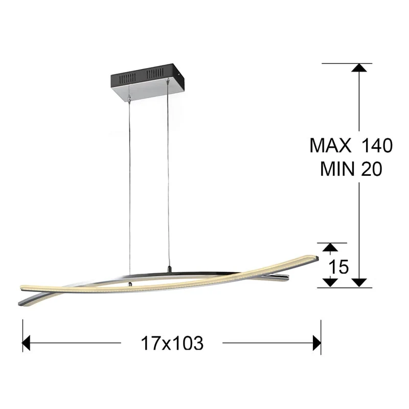 Suspension Industrielle Grand Diametre