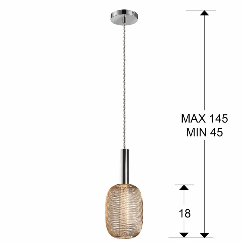 Suspension Tulipe Verre