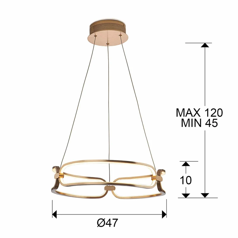 Suspension Lustre Led