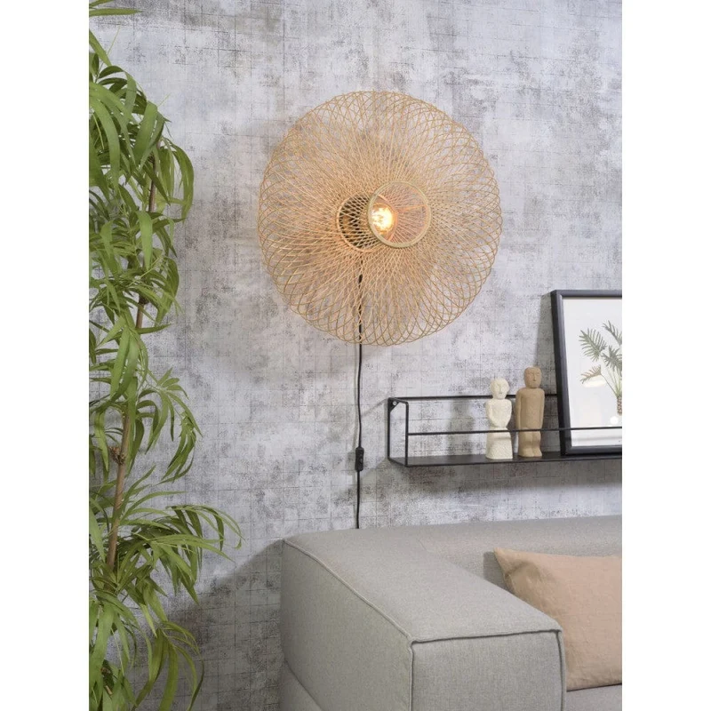 Applique Murale En Rotin Style Japonais
