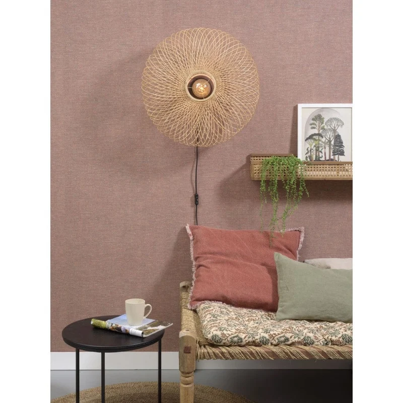 Applique Murale En Rotin Style Japonais