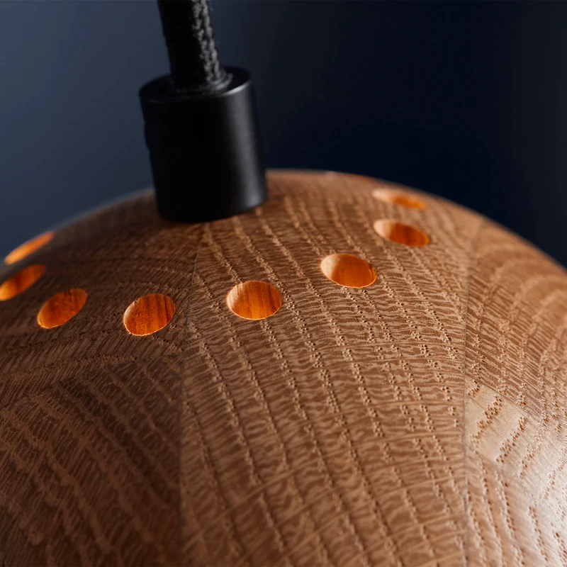 Frandsen Ball Wood Pendant Lamp