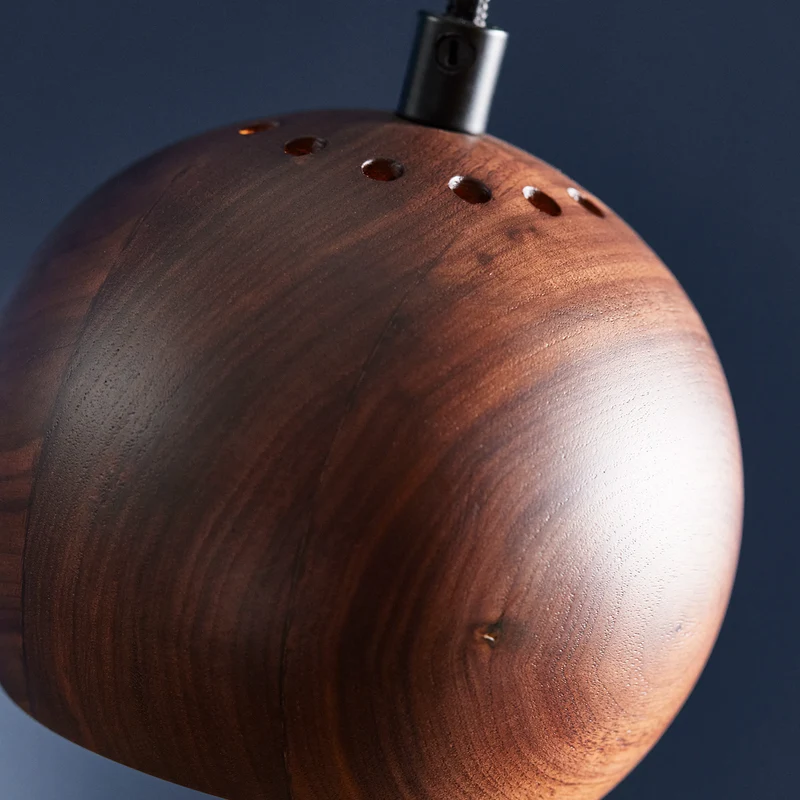 Frandsen Ball Wood Pendant Lamp