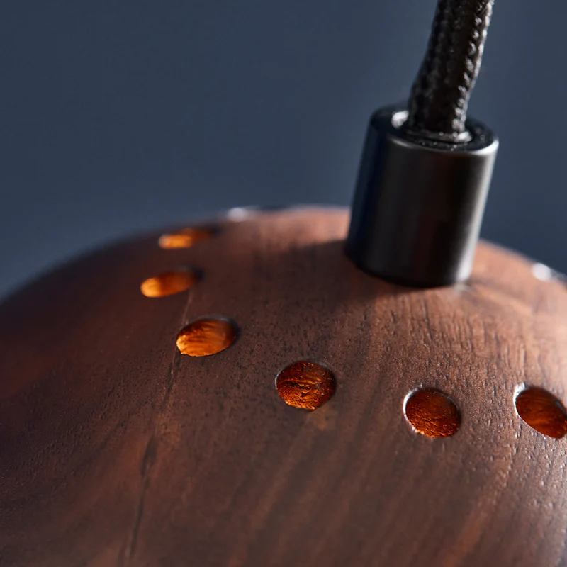 Frandsen Ball Wood Pendant Lamp