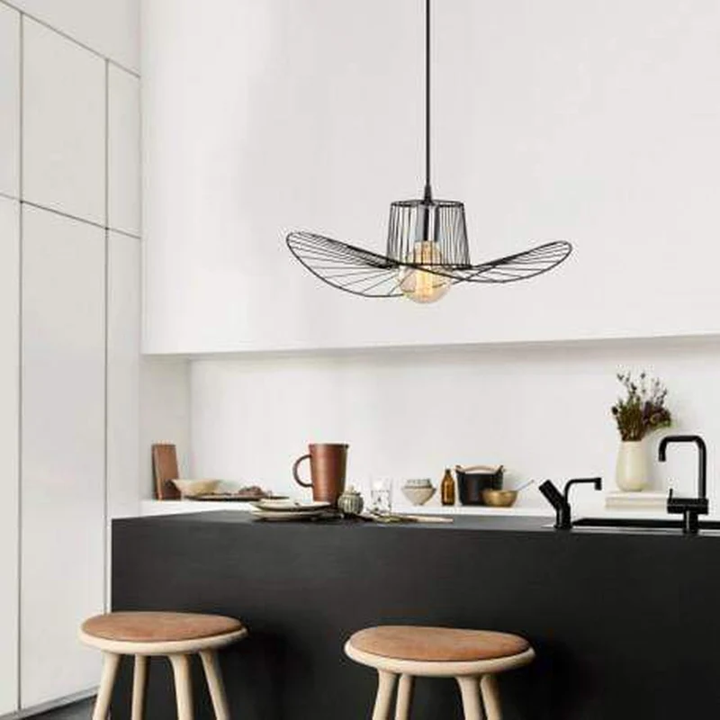 Grande Suspension Filaire Noire