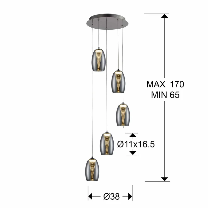 Suspension Coupelle En Verre