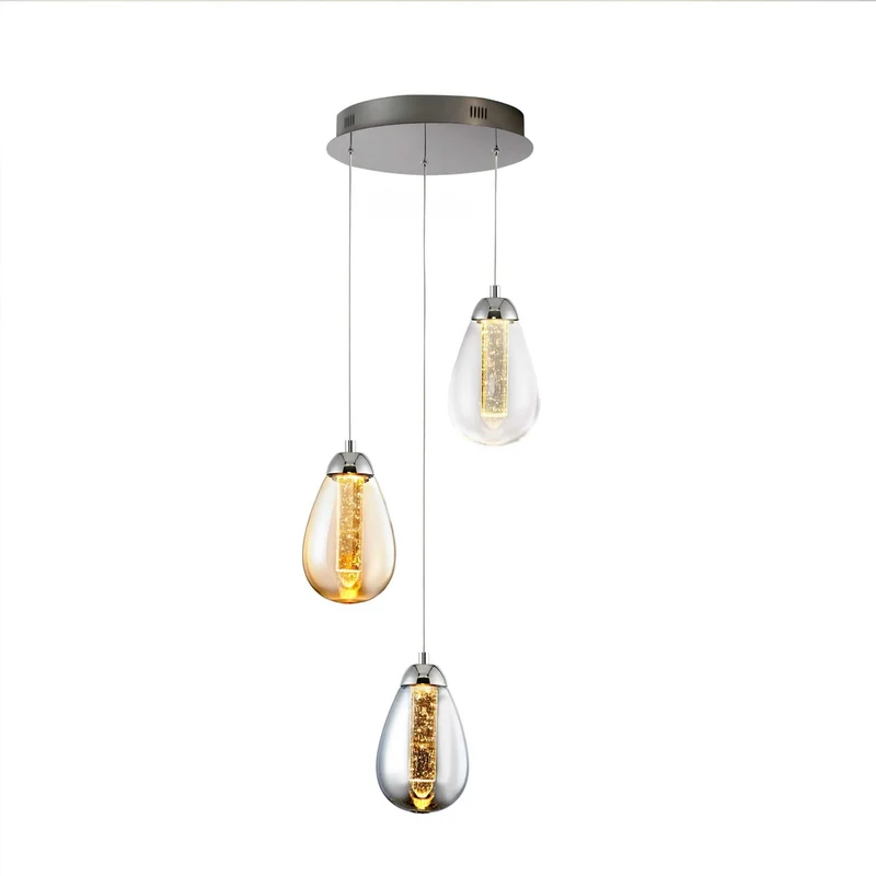 Suspension Boule Verre Multiple