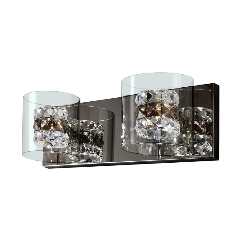Applique Murale Salon Verre et Argent