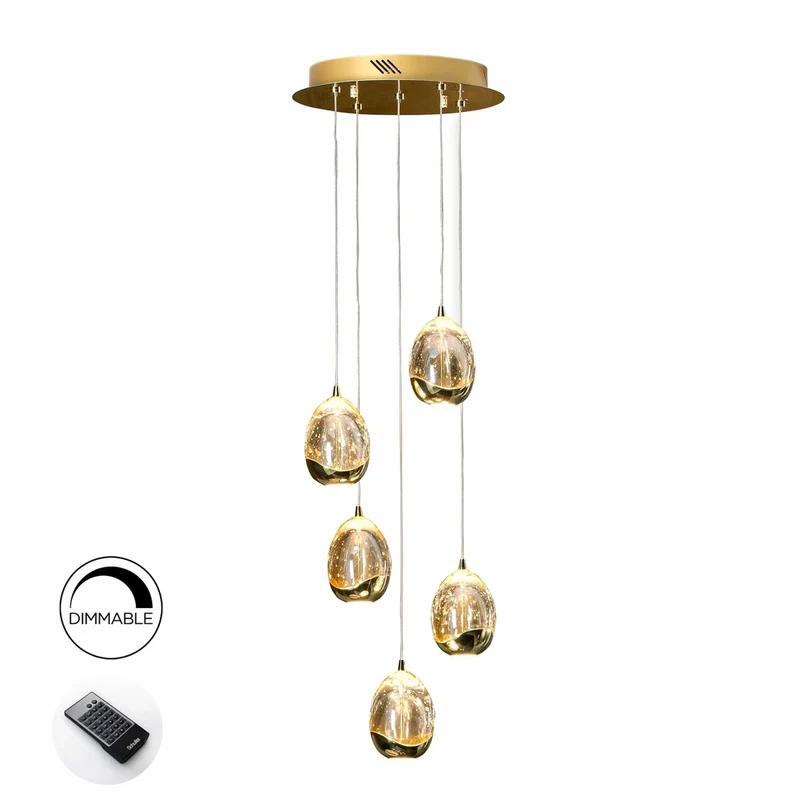 Suspension Filaire Doré