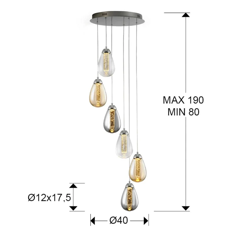 Suspension Moderne Led