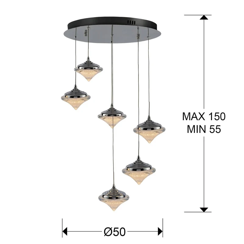 Lampe Suspension Cristal
