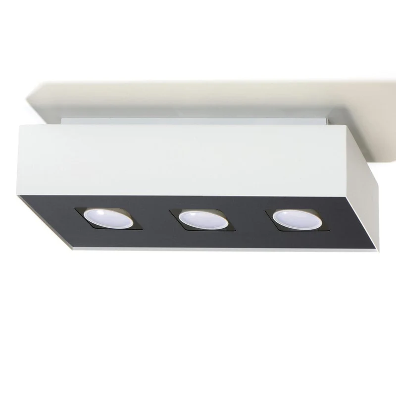 Plafonnier 3 Spots Led Blanc