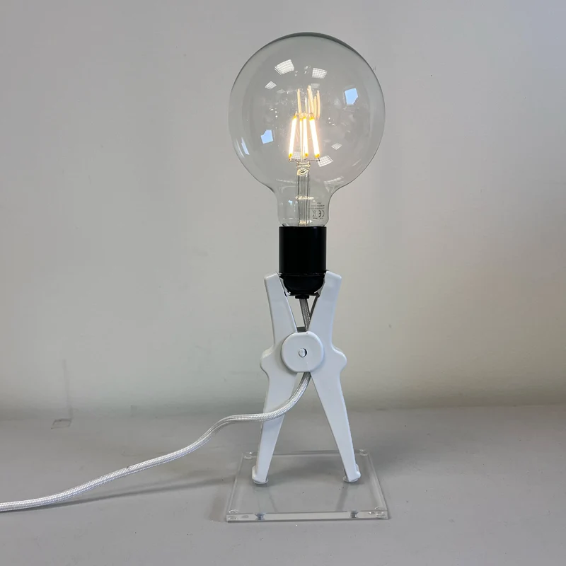 Monsieur Kacha Croco Lamp (White) - Second Chance