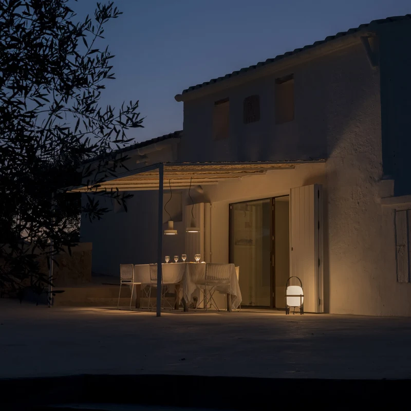 Santa & Cole Cesta Exterior Outdoor Table Lamp