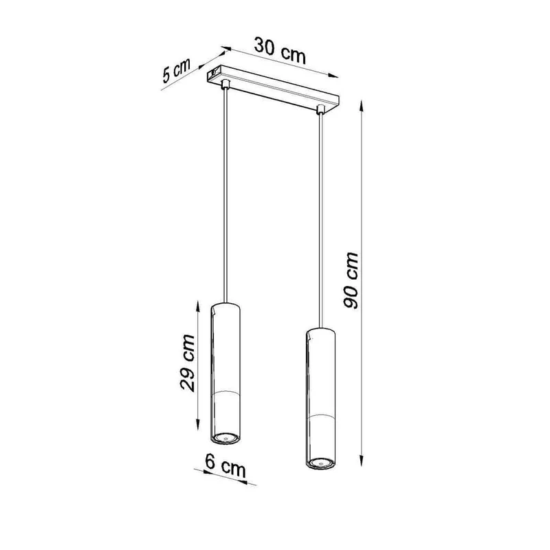 Suspension Noire Et Or