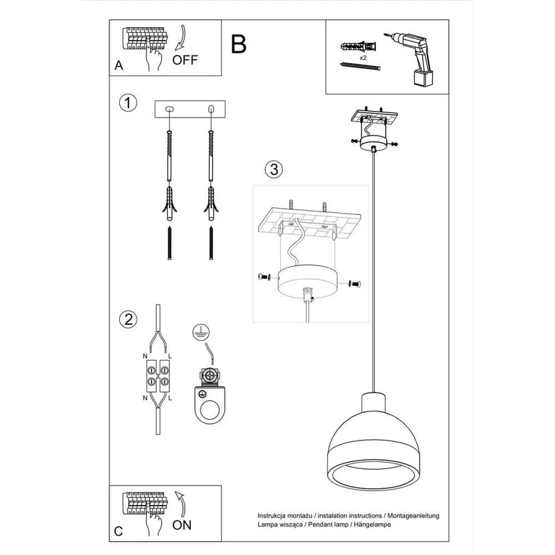 Suspension Cuisine Ilot