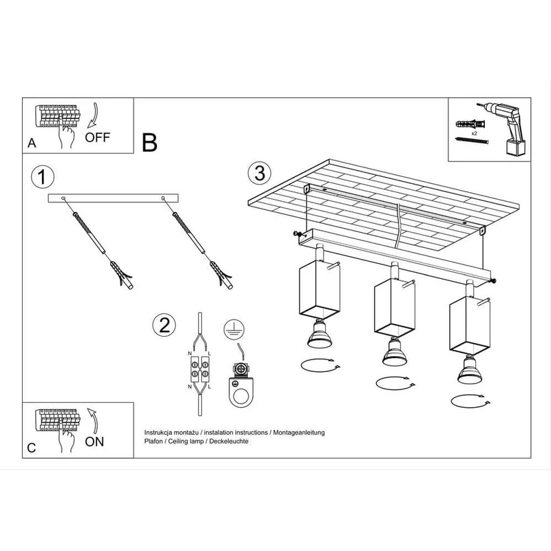 Plafonnier Spot Dirigeable