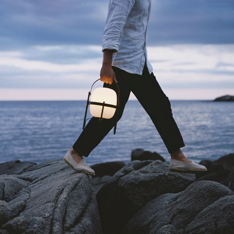 Santa & Cole Cestita Alubat Outdoor Portable Lamp