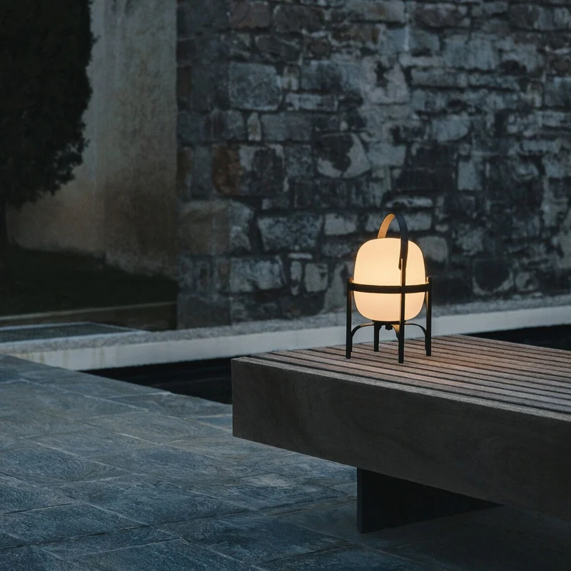 Santa & Cole Cestita Alubat Outdoor Portable Lamp