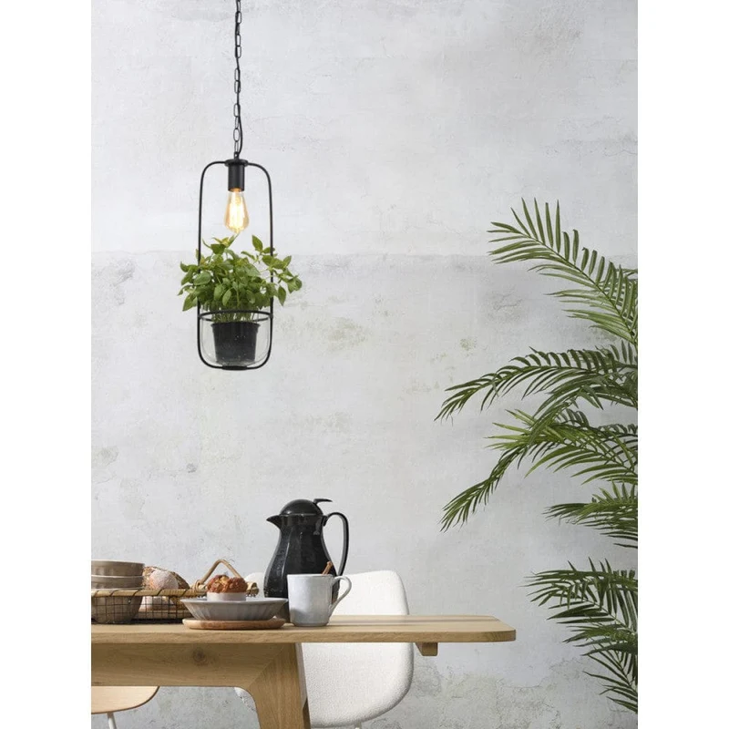 Suspension Fer Forgé Noir
