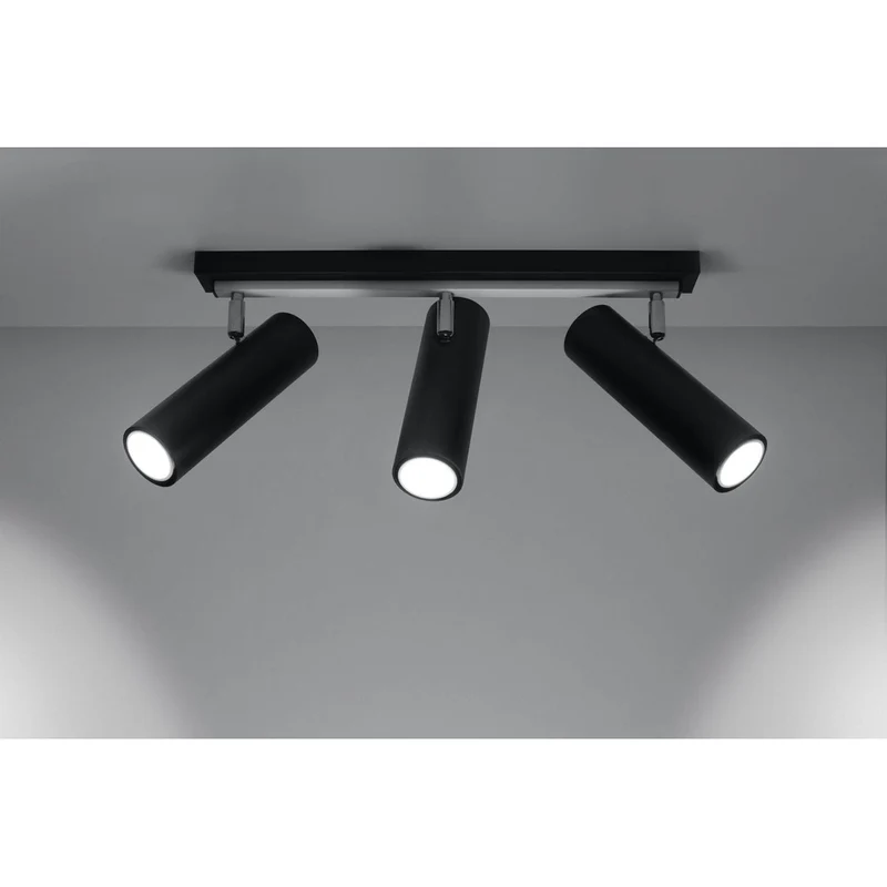 Plafonnier 3 Spots Industriel