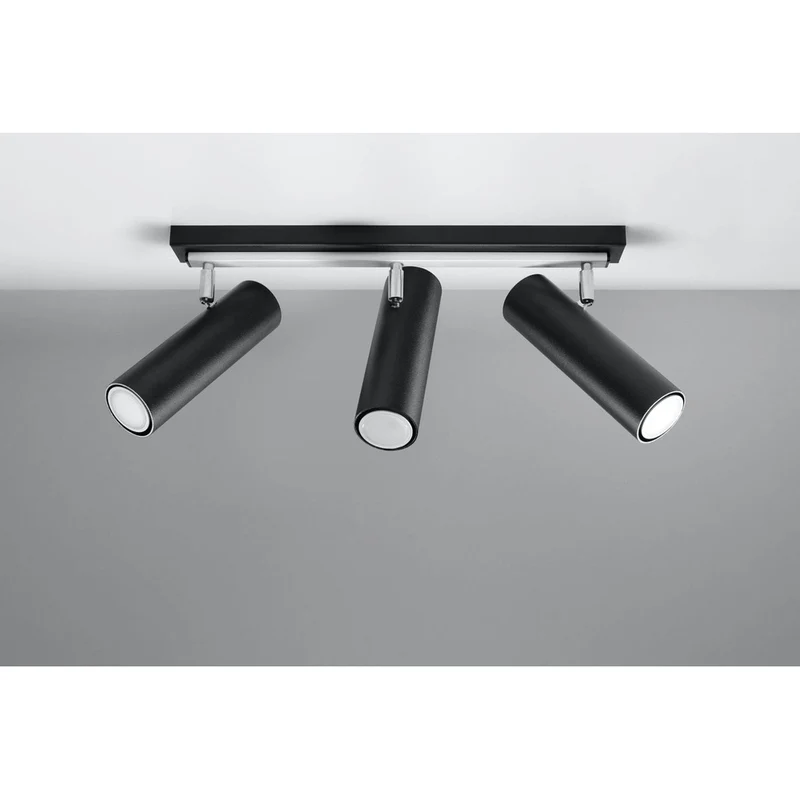 Plafonnier 3 Spots Industriel