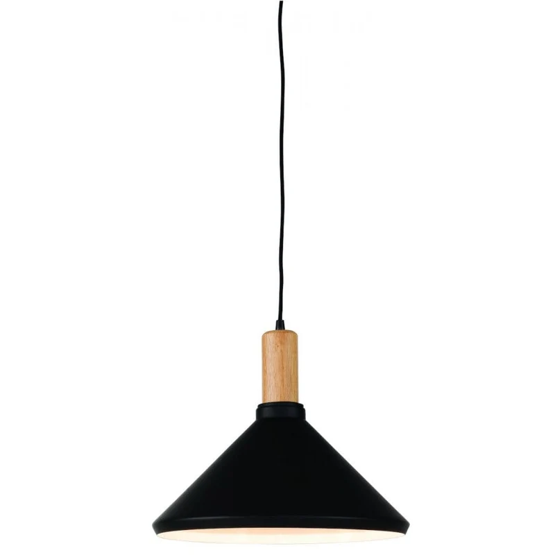 Suspension Cuisine Noir Et Bois