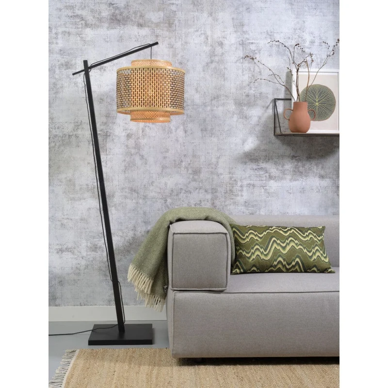 Lampadaire Rotin Bambou
