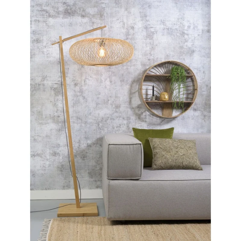 Lampadaire Rotin
