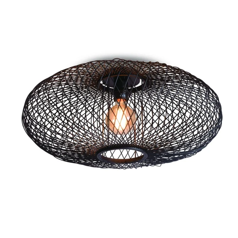 Plafonnier Bambou Noir