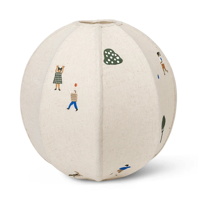 Ferm Living The Park Embroidered Textile Lampshade
