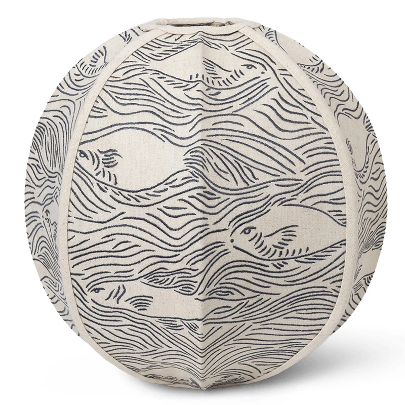 Ferm Living Stream Embroidered Textile Lampshade