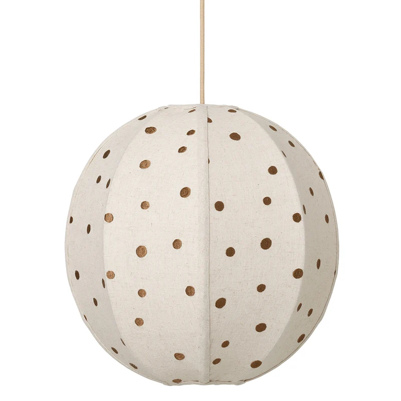 Ferm Living Dots Embroidered Textile Lampshade