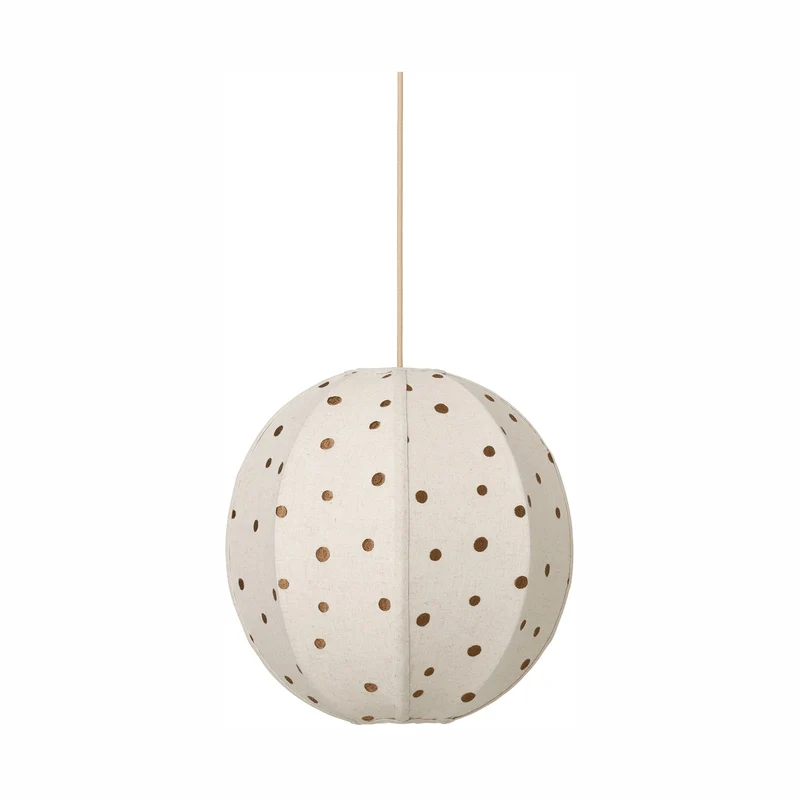 Ferm Living Dots Embroidered Textile Lampshade