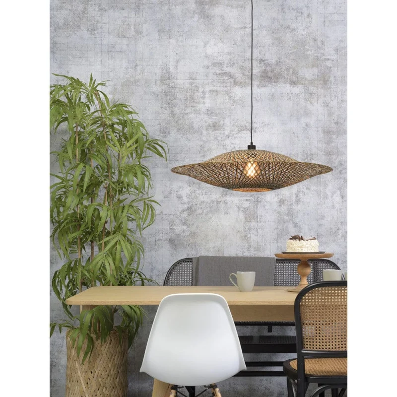 Suspension Rotin Bambou