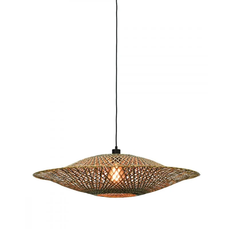 Suspension Rotin Bambou
