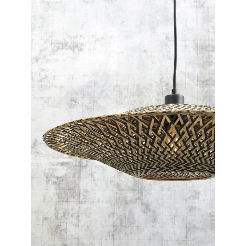 Suspension Rotin Bambou