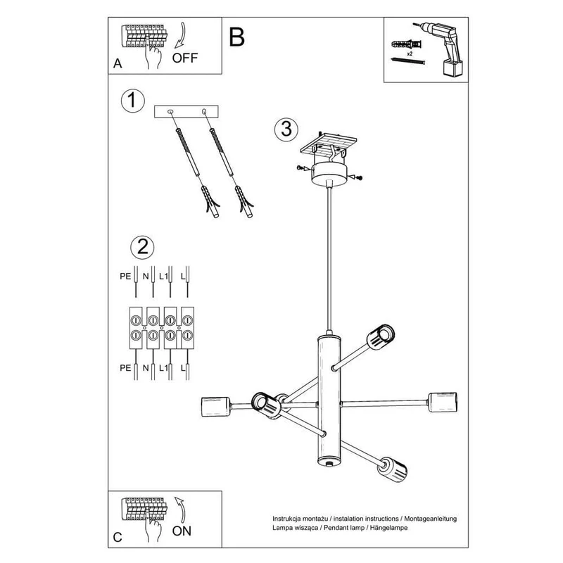 Lustre Suspension Luminaire