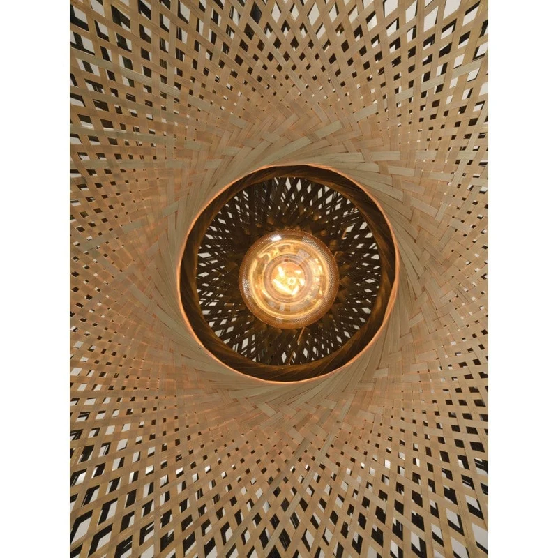 Applique Ronde Tressée en Bambou Bohème