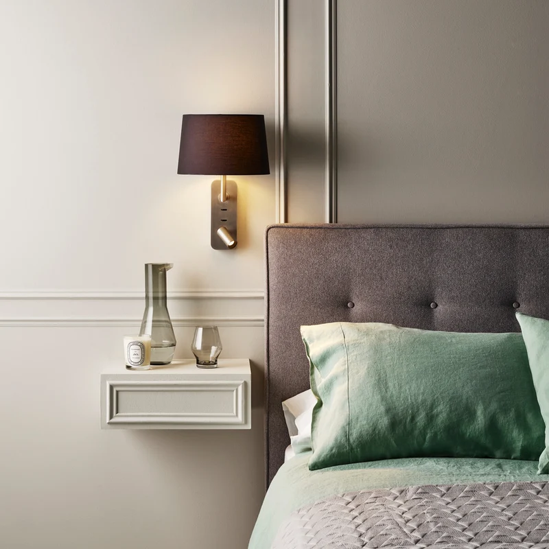 Astro Side by Side Bedside Wall Lamp