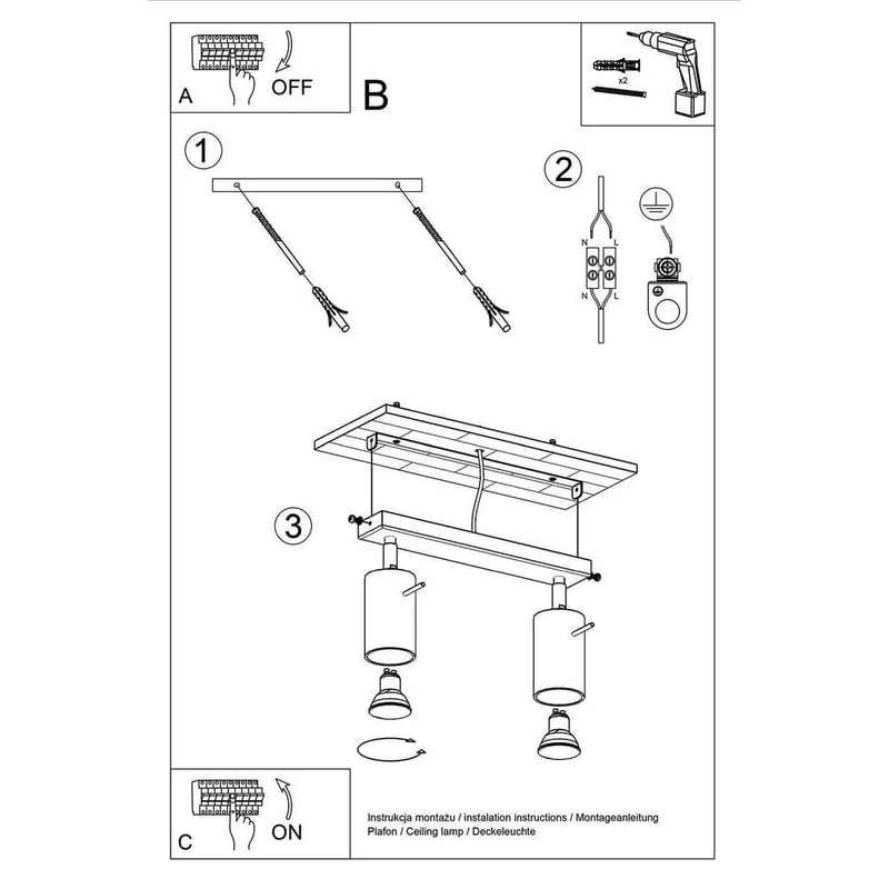 Spot Plafonnier Led