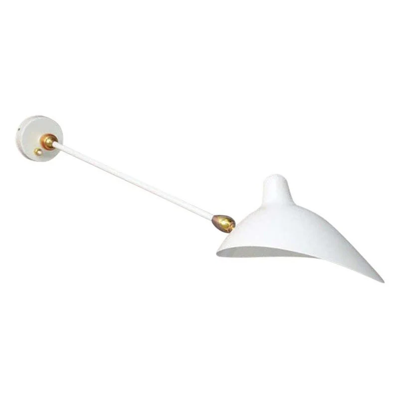 Serge Mouille 1 Arm Two Swivels Sconce Lamp