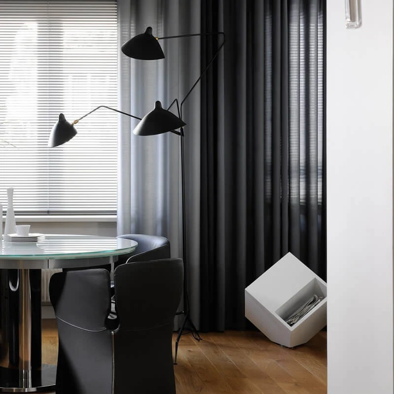 Serge Mouille 3 Rotating Arms Standing lamp