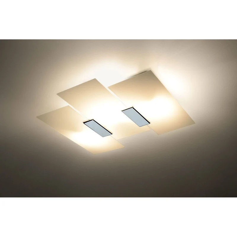 Plafonnier Metal Et Verre