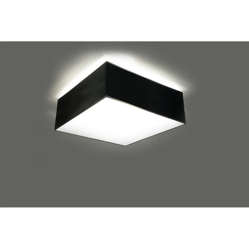 Plafonnier Led Carré Noir