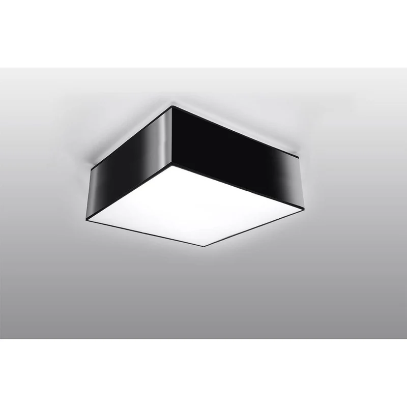 Plafonnier Led Carré Noir
