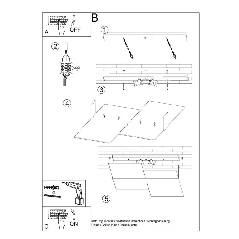 Applique Plafonnier Design