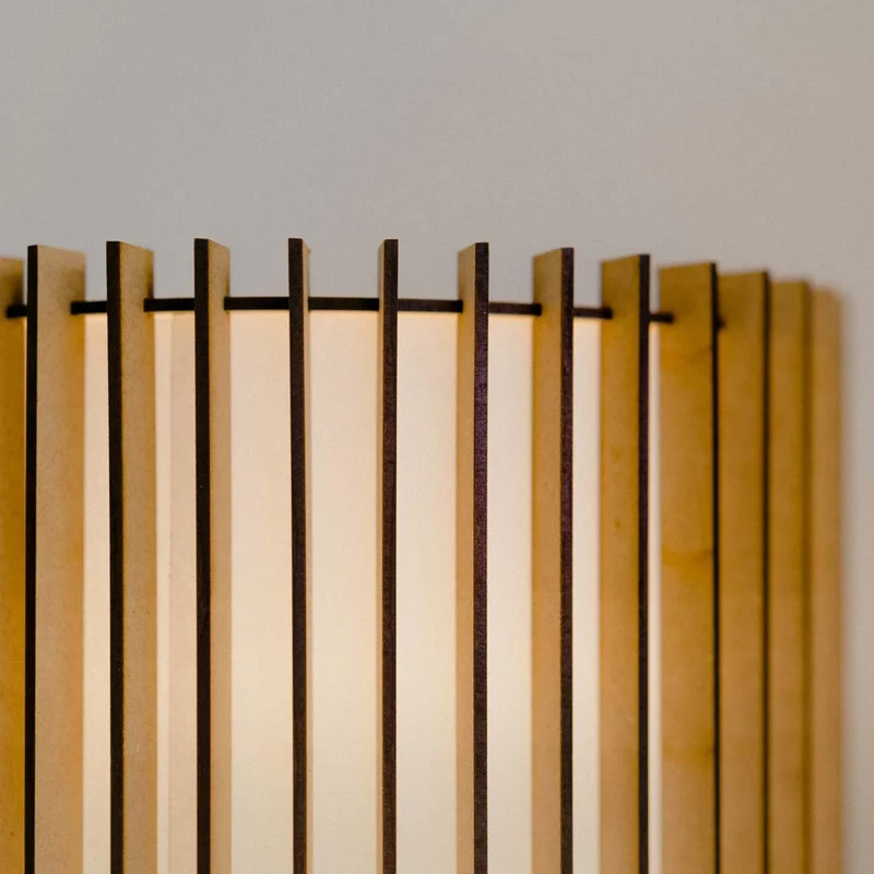 Mediterranean Objects SUAU Wall Sconce Lamp 2 Wood MDF